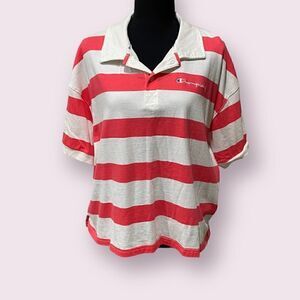 Champion Striped Polo Shirt Size 2XL